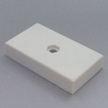 White Plastic Trophy Base (3 1/2"x2")